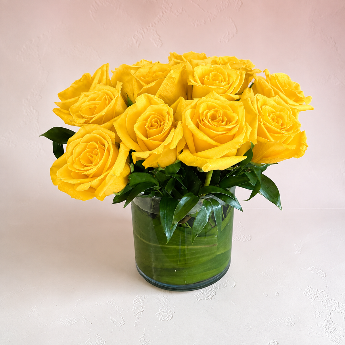 Brighton yellow roses compact